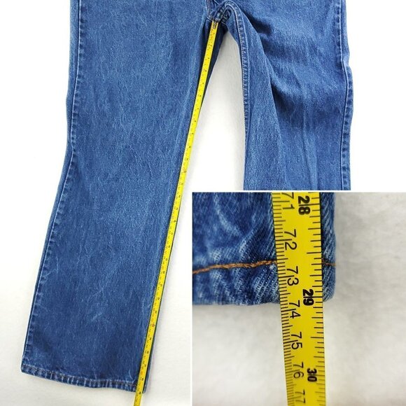 Levi's 517 Jeans Orange Tab Vintage USA Bootcut Denim Men's "42x30" Actual 40x29 - Picture 7 of 12